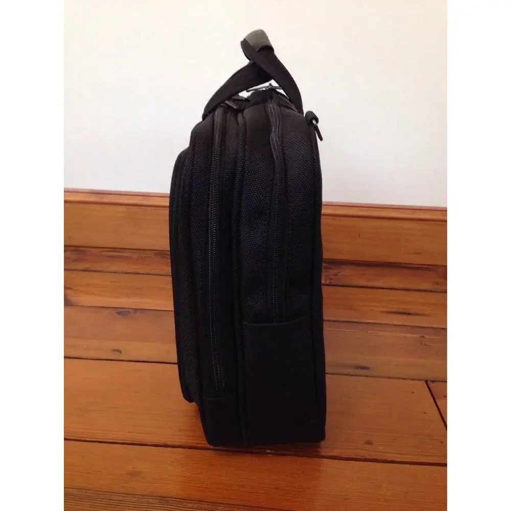 Codi Black Shoulder Messenger Bag Laptop Case Carry-On Luggage Attache 16